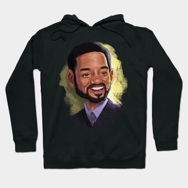 Will Smith Caricature Hoodie by Manlangit Digital Studio